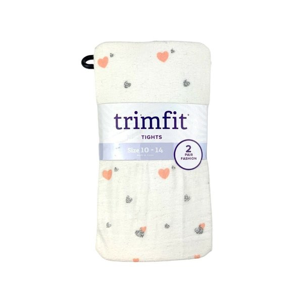 Trimfit Girl Bundle Blue & White, Pink & White Fashion Leggings SZ 8-10 - Picture 4 of 6